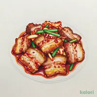 人気の定番 厚切り豚バラ肉の豚キムチ