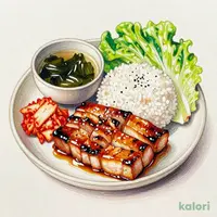 塩麹漬けサムギョプサル定食