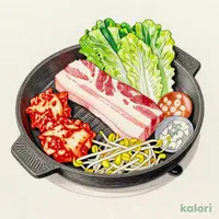 塩麹漬厚切りサムギョプサル定食