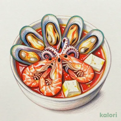 海の幸ぎっしり 魚介のごちそうスンドゥブ