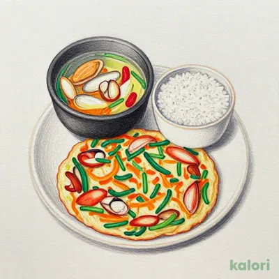 海鮮チヂミ＆自家製サムゲタン定食