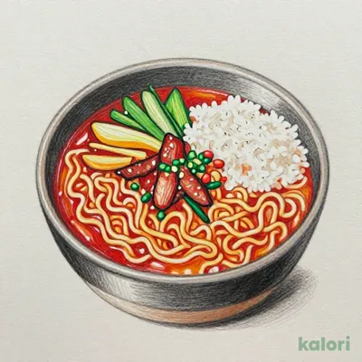 究極のうま辛チゲラーメン定食