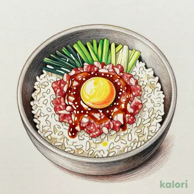 肉刺し 自家製だれ ユッケビビンバ