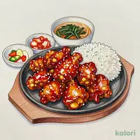 鉄板ヤンニョムチキン定食