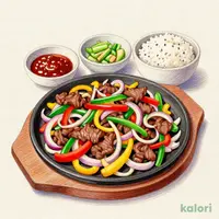 鉄板彩り野菜のプルコギ定食