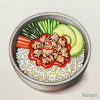鮪とアボカドのコチュジャンあえ 海鮮ユッケビビンバ