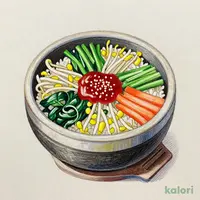 8種野菜ナムルの彩り石焼きビビンバ