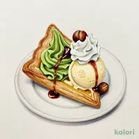 抹茶とマロンのミルフィーユ