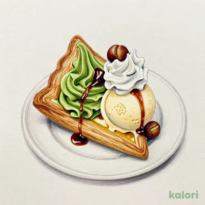 抹茶とマロンのミルフィーユ