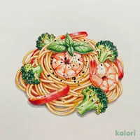 海老とブロッコリーの塩バジリコ