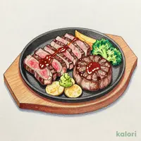 みすじステーキ&手ごねハンバーグ国産わさび&ガーリックチップ付