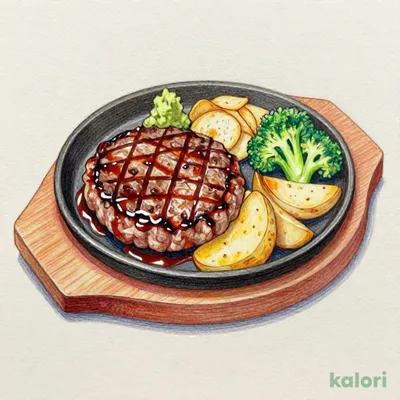 アンガスサーロインステーキ＆手ごねハンバーグ国産わさび＆ガーリックチップ付
