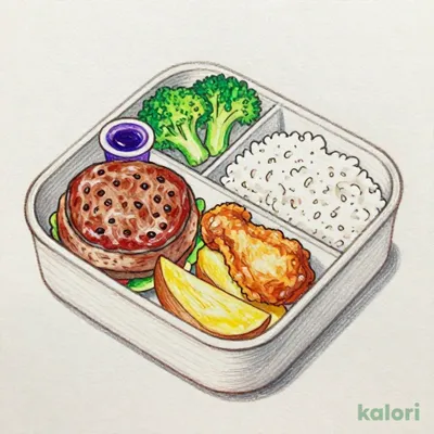 キッズ手ごねハンバーグ弁当
