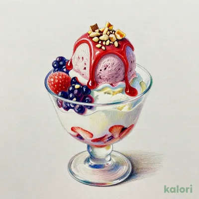ベリーのヨーグルトサンデー