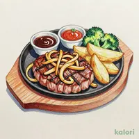 Hand-Kneaded Hamburg Steak and Cut Steak