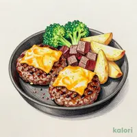 Torched Cheese Daitawara Hamburg Steak & Cut Steak (80g)