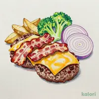 燻製ベーコン 炙りチーズ大俵ハンバーグ