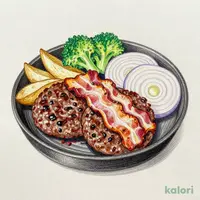 燻製ベーコン大俵ハンバーグ