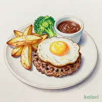目玉焼き手ごねハンバーグ150g