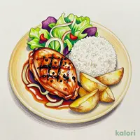 Flame-Grilled Grilled Chicken Lunch Plate with Soup Bar