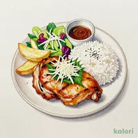鬼おろしグリルチキンプレート