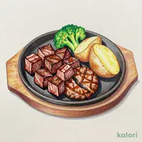 国産黒毛和牛サーロインカットステーキ＆大俵ハンバーグ