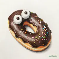 パチパチするおばけのドーナツ