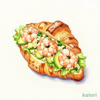 Croissant Sandwich (Shrimp & Avocado)