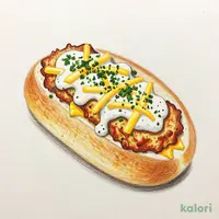 ハッシュドポテト＆サワークリームオニオンパン