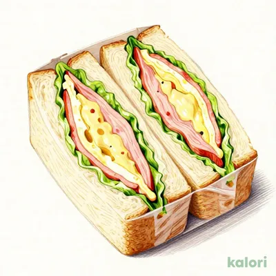 Ham, Egg, and Potato Salad Sandwich