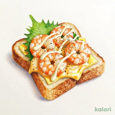 Shrimp and Shiso Hot Sandwich (Bisque Flavor)