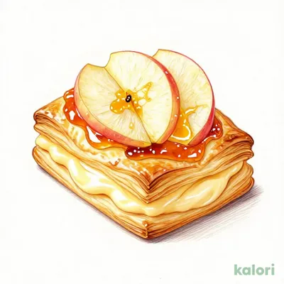 Baked Apple Pie (Apple Jam & Custard)