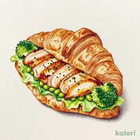 フレンチデニッシュ風サンド(ハーブ&レモン風味チキン)