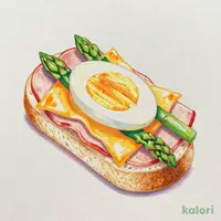 Ham and Soft-Boiled Egg Style Bread