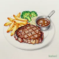 【ジュニア】サーロインステーキ100g（ライス付）