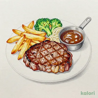 【ジュニア】サーロインステーキ100g（ライス付）