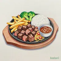 【ジュニア】フィレサイコロステーキ80ｇ（ライス付）