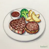 【単品】サーロインステーキ150g&ハンバーグランチ