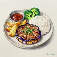 【単品】ジンジャーテリヤキハンバーグランチ