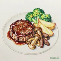【単品】ハンバーグ＆切り落としビーフソテーランチ