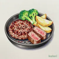 【単品】<牛100%>フォルクスハンバーグ&カットステーキ90g