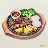 カットフィレサイコロステーキランチ(120g）
