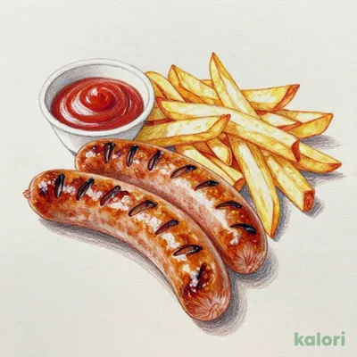 ソーセージ＆フライドポテト