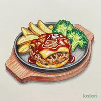 ダブルチーズハンバーグ