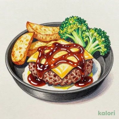 ダブルチーズハンバーグランチ