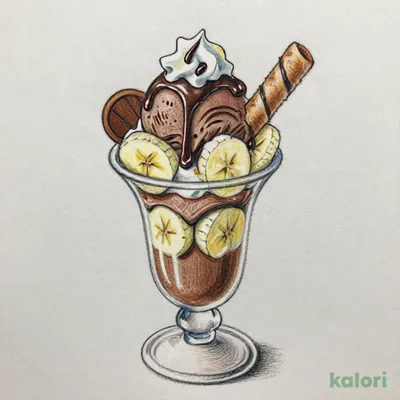 チョコバナナパフェ