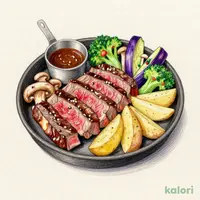 フォルクスカットサーロインステーキ100g（サラダバー付）