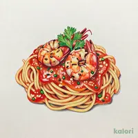 濃厚オマール海老ソースの生パスタ