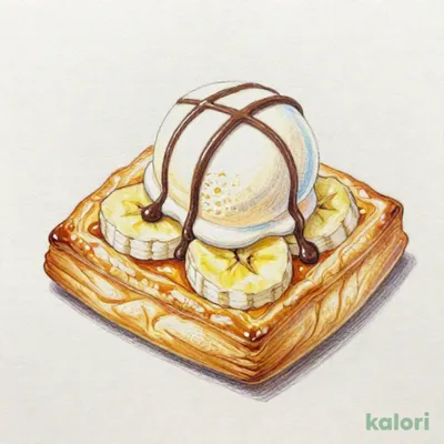 ハニーばななパイ　～バニラアイスチョコ掛け～