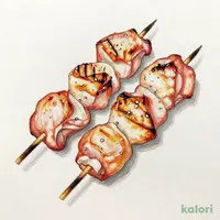 鶏もも串　塩（２本）